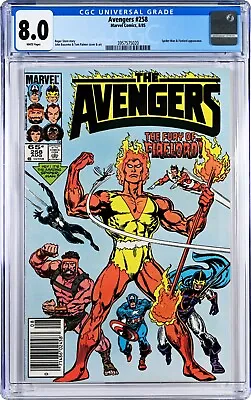 Buy Avengers #258 CGC 8.0 (Aug 1985, Marvel) Roger Stern, Spider-Man & Firelord App. • 34.79£