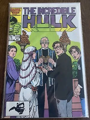 Buy The Incredible Hulk #319 - Bruce Banner Betty Ross Marriage Issue.  1986 • 3.95£