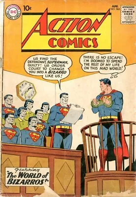Buy Action Comics   # 263   GOOD VERY GOOD   April  1960    Origin Bizarro World • 55.51£