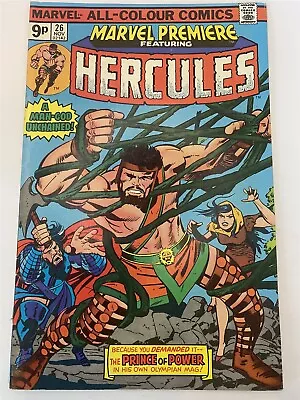 Buy MARVEL PREMIERE #26 Hercules Marvel Comics UKP Variant 1975 VF • 3.99£