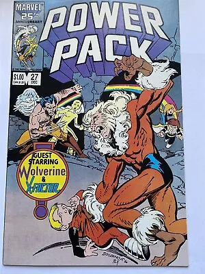Buy POWER PACK #27 Wolverine X-Factor Sabretooth Marvel Comics 1986 VF • 6.95£