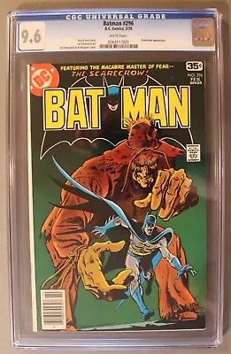 Buy BATMAN #296 Classic Jonathan Crane SCARECROW Looming Fear Cover 1978 CGC NM+ 9.6 • 156.90£