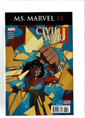 Buy Marvel Comic MS. MARVEL Civil War II No. 11 November  2016 $3.99 USA  • 2.99£