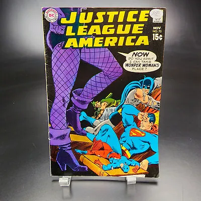 Buy Justice League Of America #75 - 1969 Vintage DC Comics Issue - Classic Superhero • 64.02£