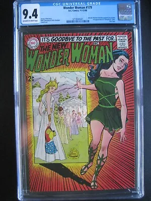 Buy Wonder Woman #179 CGC 9.4 DC Comics 1968 1st App I-Ching & Dr. Cyber - New Logo • 789.72£
