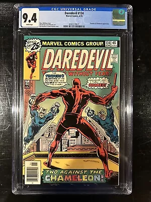 Buy Daredevil #134 CGC 9.4 (Marvel 1976)  WP!  Torpedo & Chameleon Appearance!  Key! • 146.97£