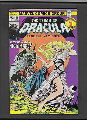 Buy Tomb Of Dracula #43 (1972 Series) Berni Wrightson Cover Art [Marvel Stamp Intact • 28.50£