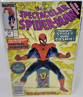Buy Spectacular Spider-man #158 Cosmic Spider-man 1st App *1989* Newsstand 8.0 • 6.96£