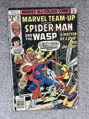 Buy Marvel Comics Team-Up Spider-Man & The Wasp #60 1977 Comic Book, Love And Death • 1.50£