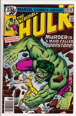 Buy The Incredible Hulk #228 Marvel Comics 1978 FN/VF 7.0 1st Moonstone • 39.42£