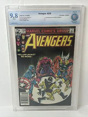 Buy Avengers #230 Canadian Edition CGC 9.8 Yellowjacket Leaves The Avengers (1983) • 95.25£