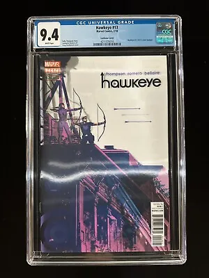 Buy Hawkeye #13 CGC 9.4 (2018) - Lenticular Cover - Hawkeye #1 (10/12) Cover Homage • 23.71£