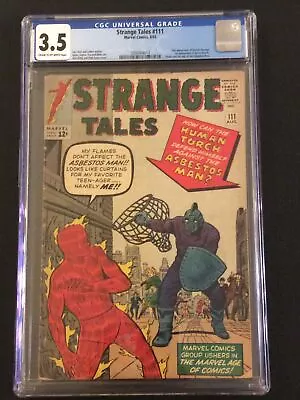 Buy STRANGE TALES #111 Comic CGC 3.5 DOCTOR STRANGE 2ND APP Baron Mordo 1st App 1963 • 319.80£