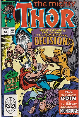 Buy THE MIGHTY THOR Vol. 1 #408 October 1989 MARVEL Comics - Eric Masterson • 19.31£