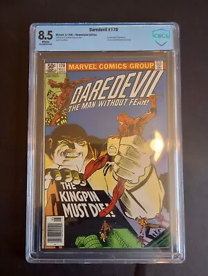 Buy Daredevil #170 Cbcs 8.5 WP Newsstand First App Kingpin In Daredevil Title Key • 64.81£