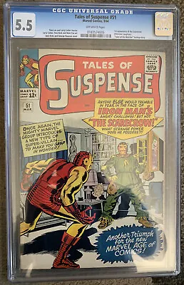 Buy 🔥Tales Of Suspense #51 1964 CGC 5.5 1st Appearance Of The Scarecrow • 158.31£