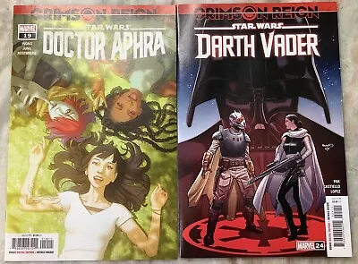 Buy Star Wars Doctor Aphra #19 & Darth Vader #24 Crimson Reign Marvel 2022 Comics • 9.46£