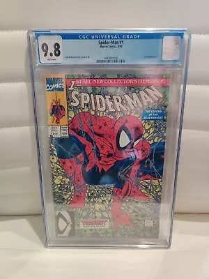 Buy Spider-Man #1 Marvel Comics 8/90 CGC GRADED 9.8 Todd McFarlane FIRST ISSUE MINT • 177.88£