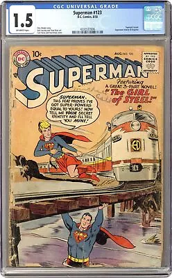 Buy Superman #123 CGC 1.5 1958 4332537006 1st App. 'Super-Girl' • 183.23£