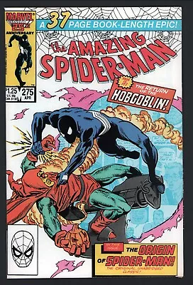 Buy Amazing Spider-Man #275 Marvel 1985 NM High Grade Hobgoblin Black Costume • 39.72£