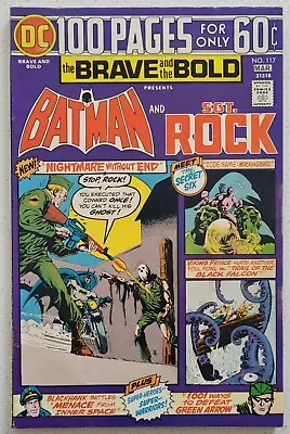 Buy Brave And The Bold #117 (1975) Batman Sgt Rock 100 Page Giant DC VF+ • 21.38£