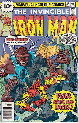 Buy Marvel Iron Man, #88, 1976, Blood Brothers App, Archie Goodwin, George Tuska • 4.99£