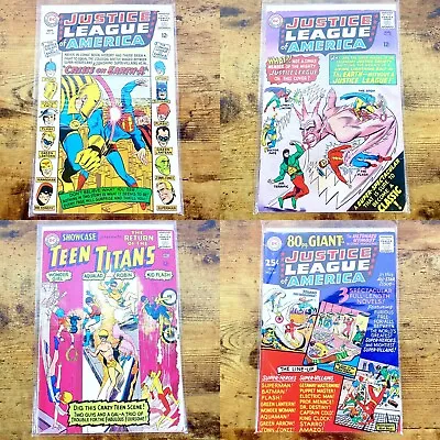 Buy Justice League Of America Silver Age Comics #37, 38, 39 Giant, Teen Titans #59 • 31.71£