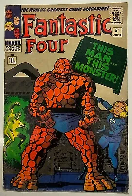Buy Marvel Comic Early Silver Age Key Issue Fantastic Four 51 Negative Zone Intro VG • 0.99£