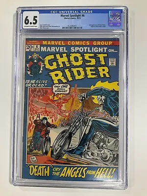 Buy Marvel Spotlight 6 Cgc 6.5 Ow/w Pages 2nd Ghost Rider Marvel 1972 • 126.13£