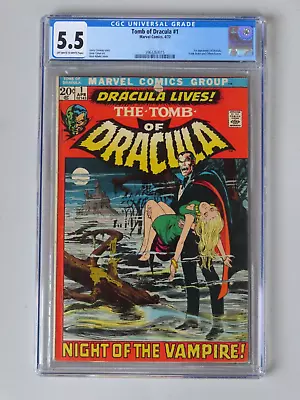 Buy Tomb Of Dracula #1 (1972) - CGC 5.5 - Bronze Age Premiere Issue • 189.85£