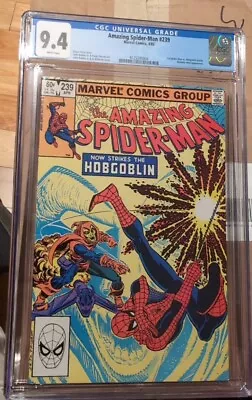Buy Amazing Spider-Man #239 CGC 9.4 WP Marvel Comics 1983 2nd App Hobgoblin • 55.34£
