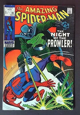 Buy AMAZING SPIDER-MAN (1969) #78 - 1st App Prowler - VG Plus (4.5) - Back Issue • 99.99£