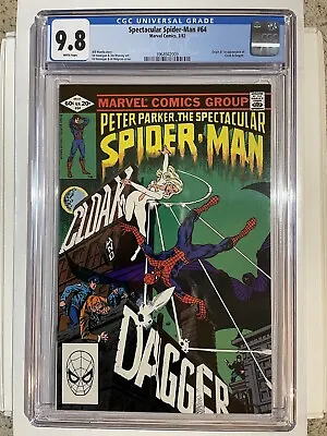 Buy Peter Parker, Spectacular Spiderman #64 CGC 9.8 (1982) Marvel 1st Cloak& Dagger! • 511.73£