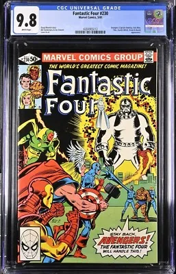 Buy Fantastic Four #230 Cgc 9.8 Avengers Joe Sinnott White Pages • 119.16£
