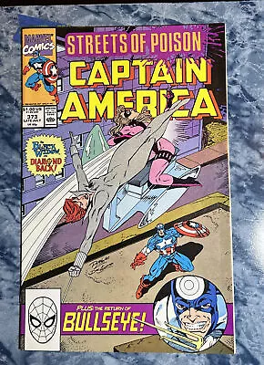 Buy Captain America #373 Marvel Comics (1990) 1st Print Comic Book W/ Black Widow • 3.19£