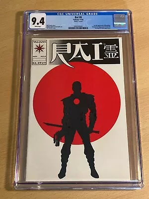 Buy Rai 0 (1992) – Valiant Comics Key – 1st Rai II & Bloodshot - CGC 9.4 NM • 44£