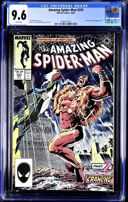 Buy Amazing Spider-Man 293 CGC 9.6 NM+ White Pages • 71.15£