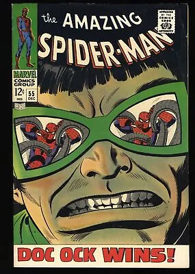 Buy Amazing Spider-Man #55 FN/VF 7.0  Doctor Octopus Appearance! Marvel 1967 • 121.91£
