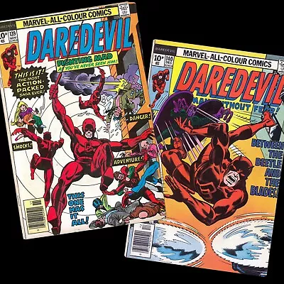Buy Daredevil Vol 1 #139 & #140 Newsstand 2 Original Bronze Age Comics Feat Beetle • 3.20£