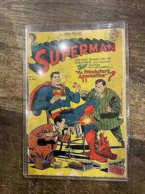 Buy Superman 69 Prankster 10 Cent 1951 Prankster Apprentice Original Cover • 138.36£