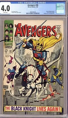 Buy Avengers #48 (Marvel 1968) Dane Whitman Becomes Black Knight : CGC 4.0 • 118.74£