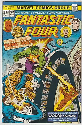 Buy Fantastic Four #167 (Feb 1976, Marvel), NM Condition (9.4), Vs. The Hulk • 41.89£