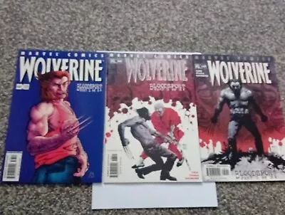 Buy Wolverine: Bloodsport 1-3 Marvel Comic 2001 Issues 167, 168, 169 Full Mini Serie • 6.75£
