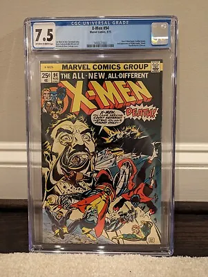 Buy X-men #94 Cgc 7.5 White Pages // New X-men Begins Marvel Comics 1975 • 643.42£