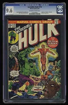Buy Incredible Hulk #178 CGC NM+ 9.6 Off White To White Death Adam Warlock! • 252.20£
