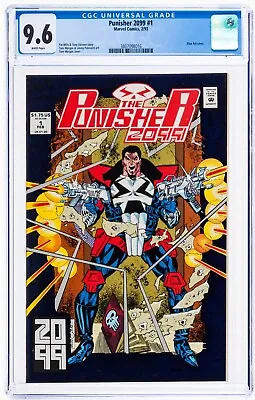 Buy 🔥 PUNISHER 2099 #1 NM+ 1st Appearance Blue Foil Cover CGC 9.6 1993!! Not 9.8 • 38.52£
