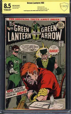 Buy Green Lantern #85 Cbcs 8.5 Ow/wh Pages // Signed Adams Speedy Drug Story Dc 1971 • 354.79£