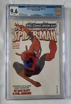 Buy Amazing Spider-Man #1: CGC 9.6, FCBD 2007 Variant, WHITE Pages • 89.95£