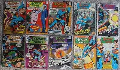 Buy Action Comics 1968 NEAL ADAMS Superman Leprosy Supergirl Shadow Lass #361-370 • 85.84£