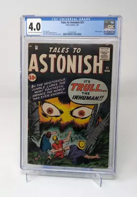 Buy Tales To Astonish #21 CGC 4.0 Marvel Comics 1961 HULK PROTOTYPE • 167.90£